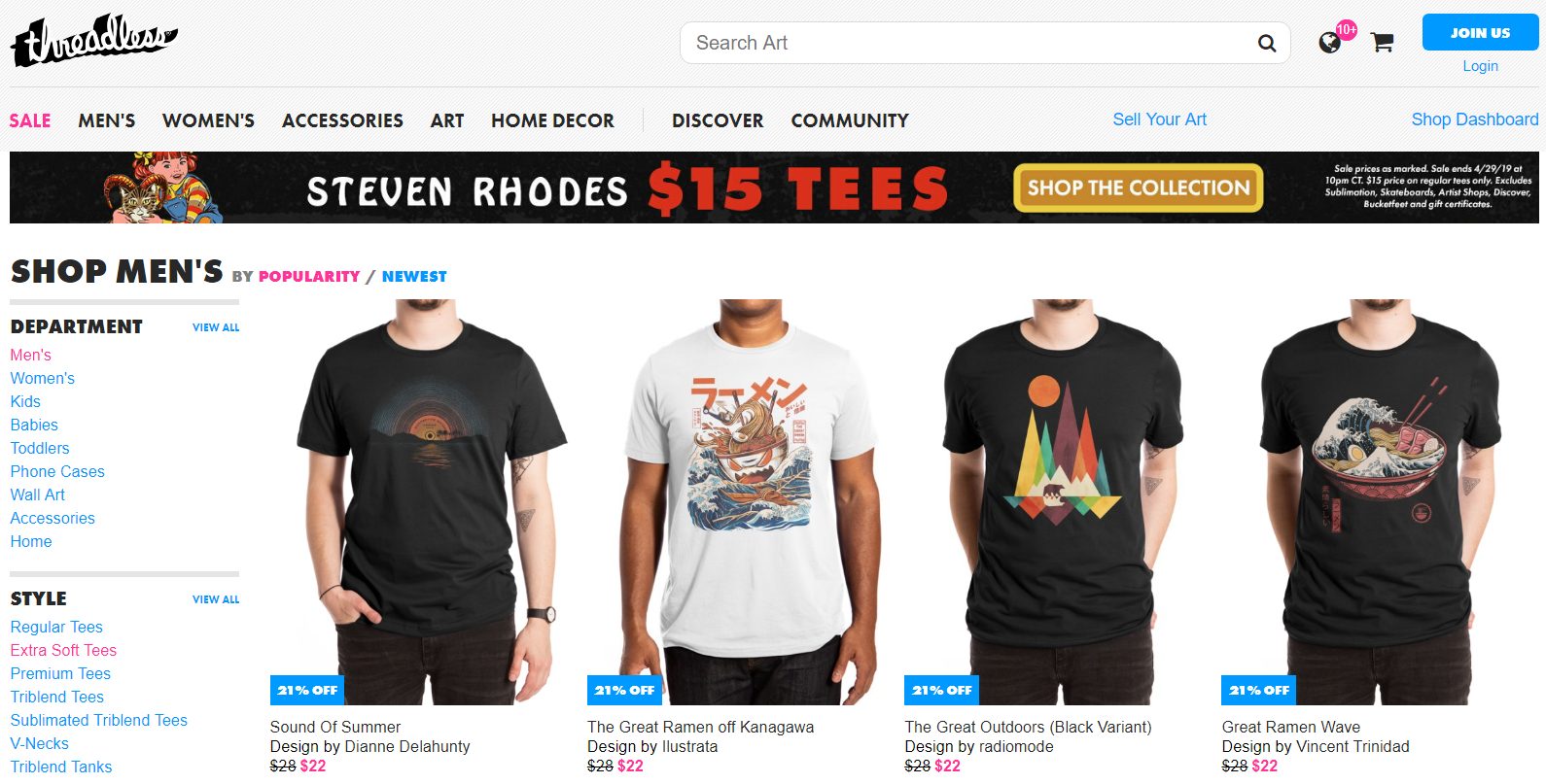 Sell t outlet shirt designs online